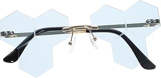 1 Par De Óculos De Sol Femininos Óculos De Sol Fashion Óculos De Sol Sem Armação Para Homens Óculos De Sol Para Mulheres Óculos De Sol Sem Aro Óculos De Festa Adereços Para Festa