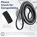 Upgraded WPW10314173 4392067 Dryer Repair Kit fit for Whirlpool Maytag Bravos XL Dryer Parts MEDB835DW4 with Dryer Belt Drum Roller 279640 W10837240 661570V W10314171 2015 4392067VP 80047 prime&swift