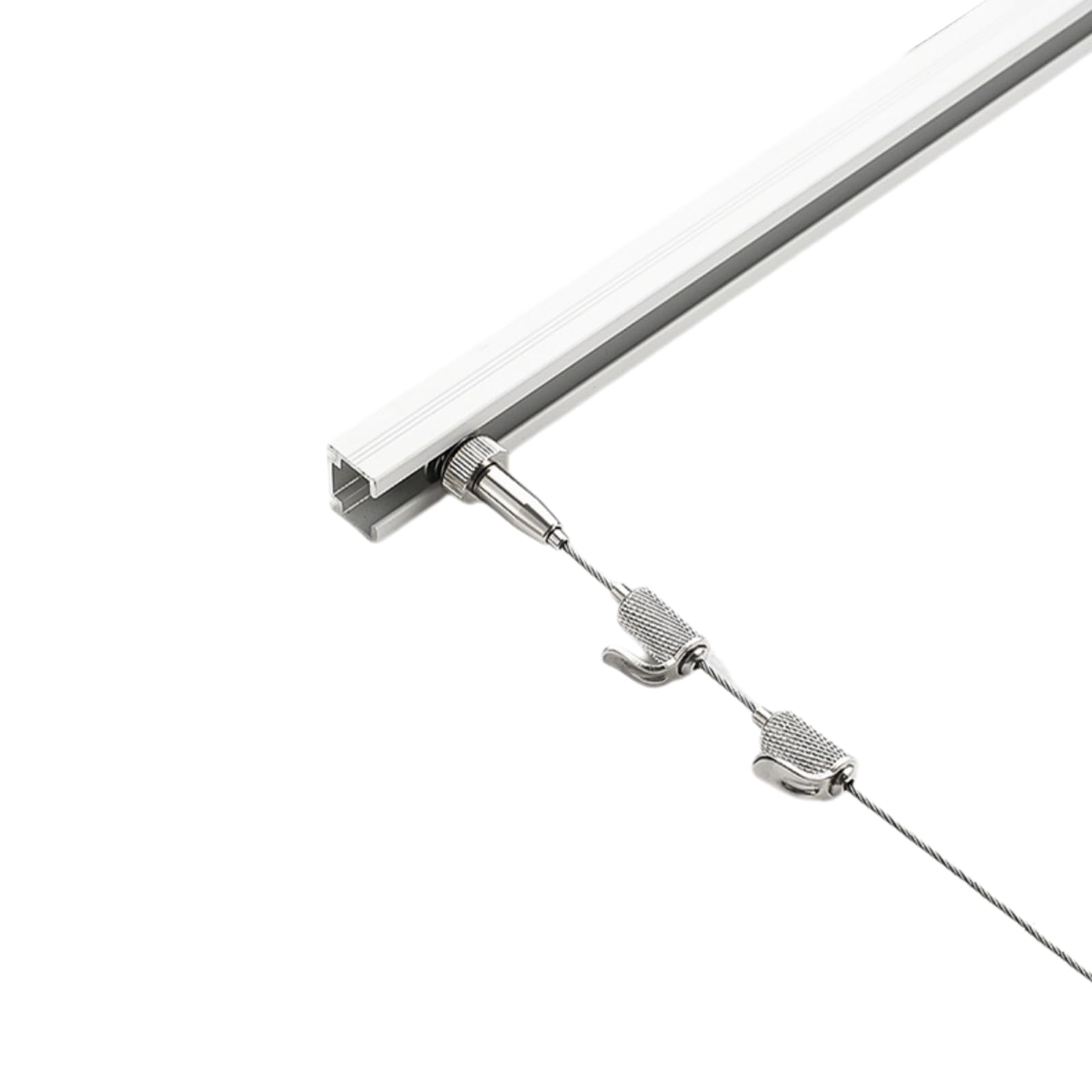 Cimaises pour Tableaux,Rail pour Galeries De Tableaux,Rail D'Accrochage De Tableaux,Ensemble De Fil De Suspension pour Cadre Photo,Crochets Et MatéRiel De Fixation