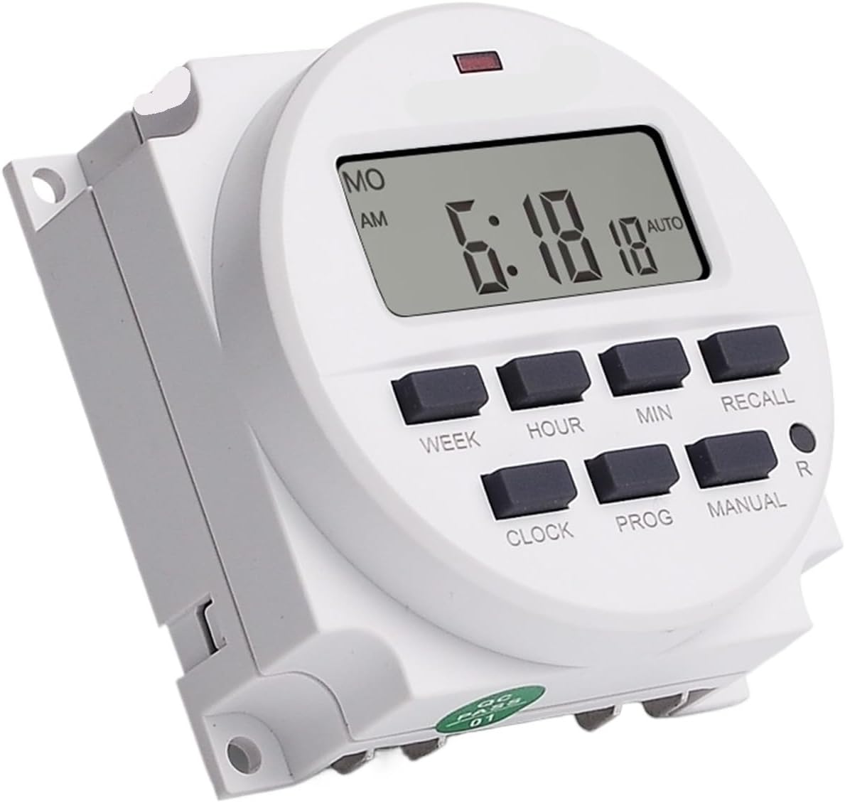 DC 12V 7 Days Weekly Programmable Digital Timer Switch Time Relay Control 12 Volt in 12/24 Hours Format Clock with Countdown Off