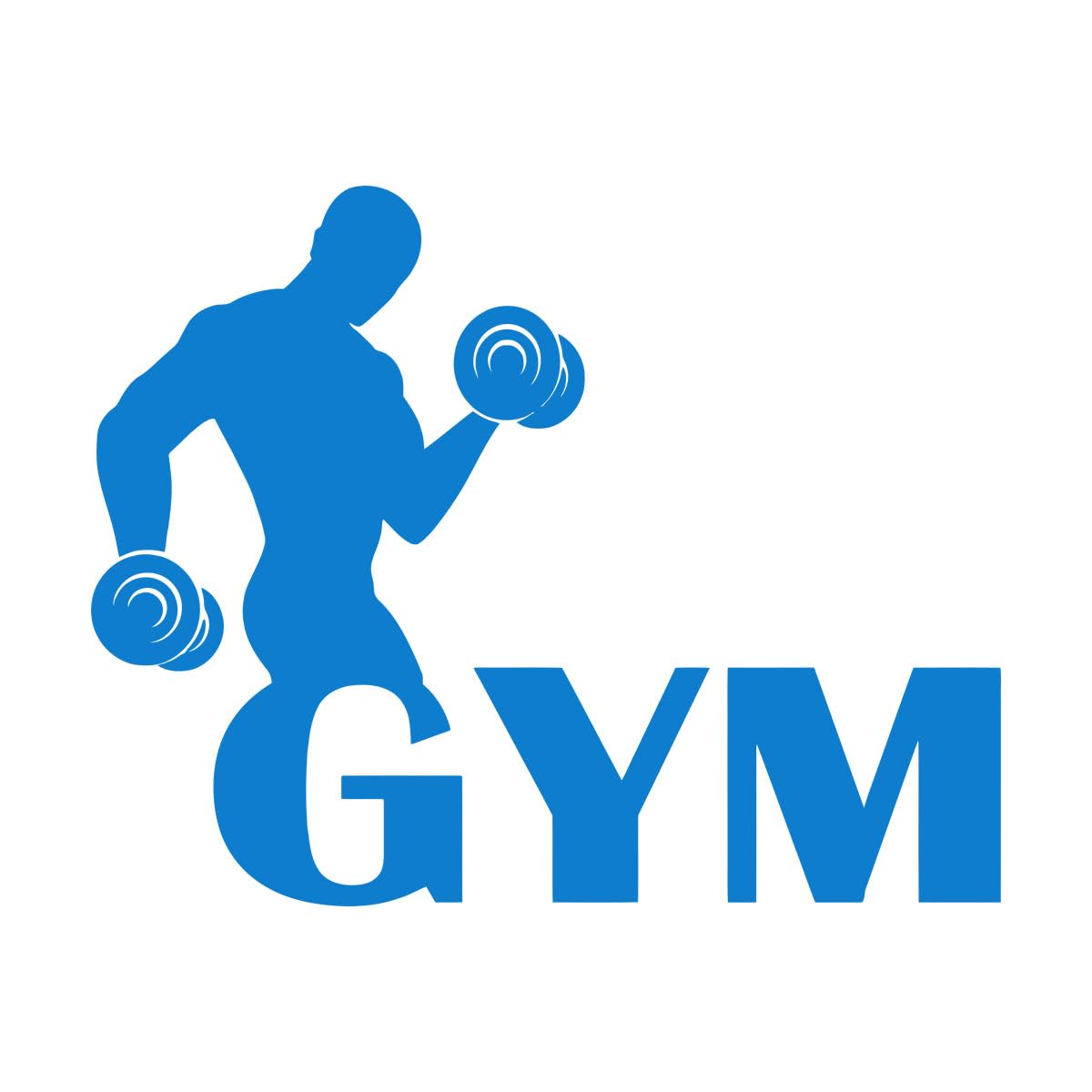 Gym Name Wall Decal Fitness Club Waterproof Vinyl Stickers Fitness Name Sign Home Decor Wall Art Murals Wall Sticker Small - 32x42cm โ image 1