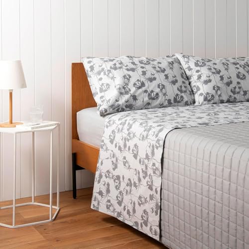 Zucchi Completo Letto Matrimoniale 100% Cotone - Set Lenzuola (1 Lenzuolo Sopra 240x280; 1 Lenzuolo Sotto Con Angoli 175x200; 2 Federe 50x80 cm) VARIANTE: Fashion