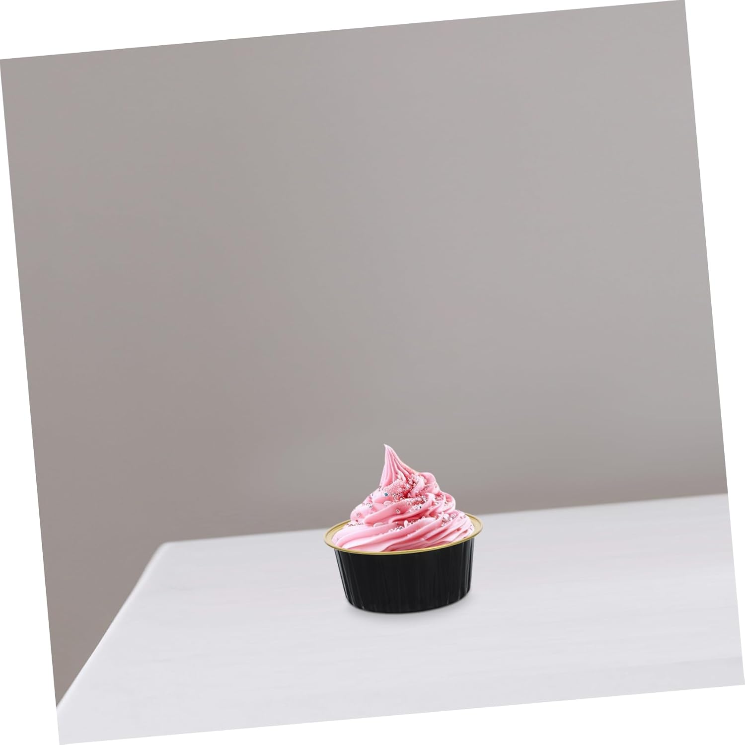 LIFKOME 100pcs Aluminum Foil Baking Cups Lids Heat Resistant for Mini Cakes Brownies Puddings