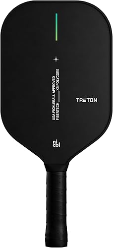 Paleta de pickleball de Nicol 2025 Triton  Superficie híbrida de fibra de vidrio  Palas de control X8 PolyCore  Raqueta ligera de 0.551 in con
