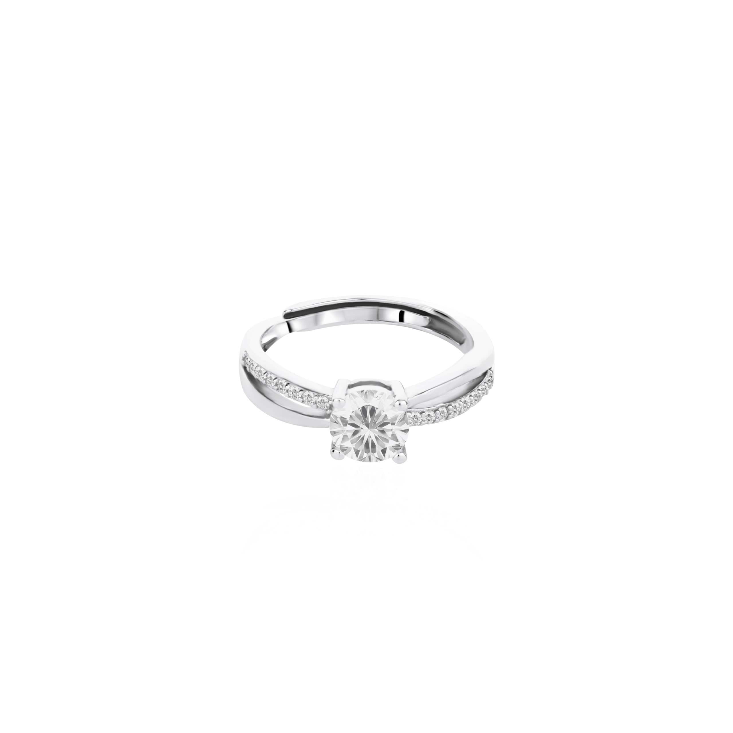 Nistra 925 Sterling Silver Classy Ring | Women's Day Gifts for Wife & Girlfriend | Stylish Luxury Jewellery For Women & Girls | With 925 Stamp & Certificate of Authenticity-image-35