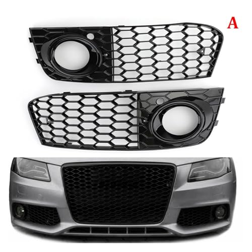 Cubierta de entrada tipo RS4 para Audi A4 B8, parrillas de doble listón con acabado preciso 5
