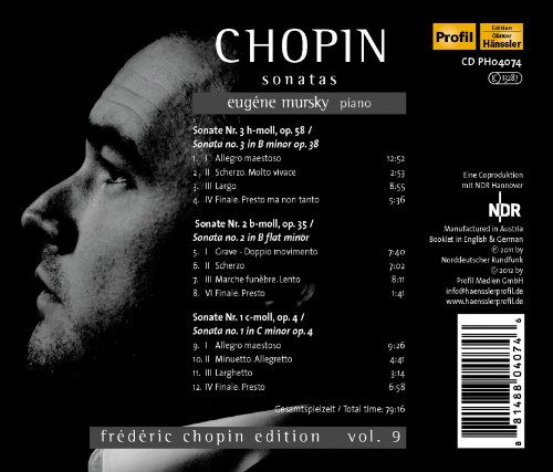 Chopin: Sonatas, Vol. 9
