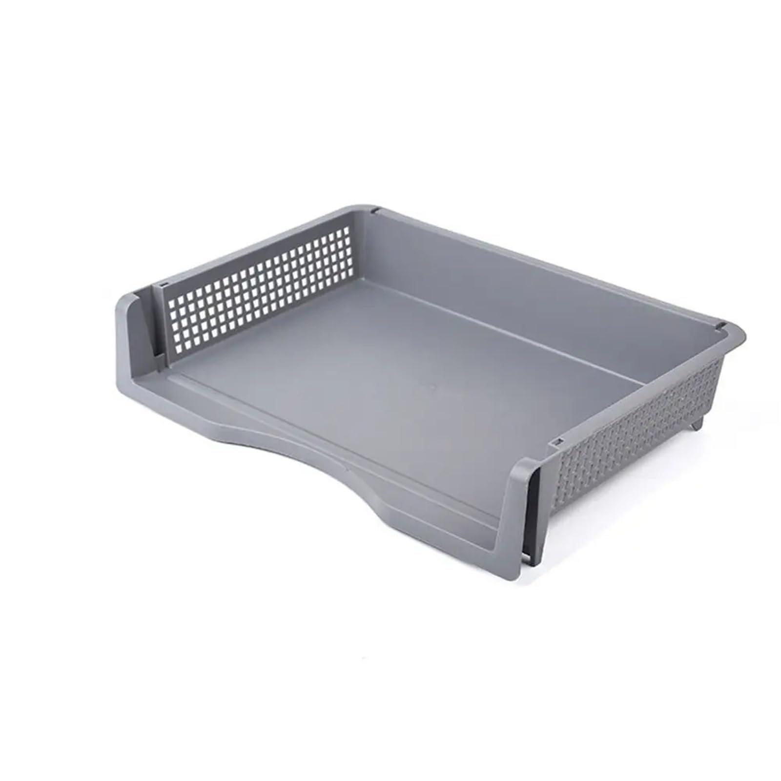 Bandeja para Cartas Organizador de Archivos, Estante apilable, Organizador Escritorio Moda, Papeles, Bandeja Almacenamiento A4, Estilo para Organizador De Documentos(Gray,L)