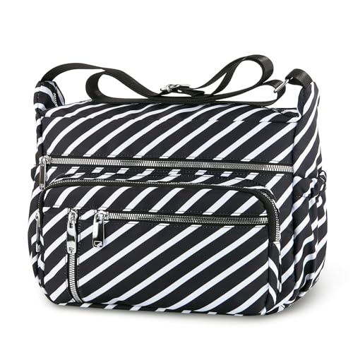 Image of NPBAG Crossbody Bag for Women, Shoulder Purse Handbag Messenger Bag, Trendy Pocketbooks, Waterproof and Multi-Pockets