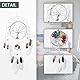 7 Chakren Baum des Lebens Traumfänger Wanddekoration mit Regenbogen Heilung Kristall Stein Handmade White Feather Dream Catcher Wand hängende Ornamente für Schlafzimmer Decor Segen Geschenk Hochzeit