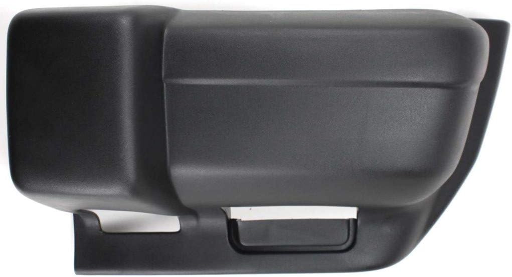 For Jeep Cherokee 1997 98 99 00 2001 Bumper End Driver and Passenger Side | Pair | Front | Black Textured | Replacement For CH1004126, CH1005126 | 5DY01DX8AB, 5DY00DX8AB