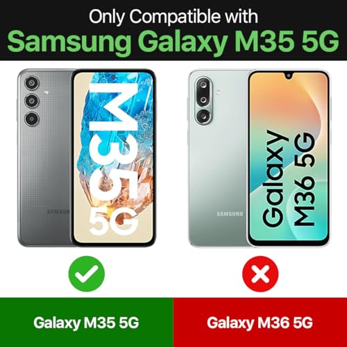 Image of WOW IMAGINE Clear Back Cover Case for Samsung Galaxy M35 5G | Shockproof Soft TPU Case | Cushioned Edges for Ultimate Protection Back Cover Case - Transparent