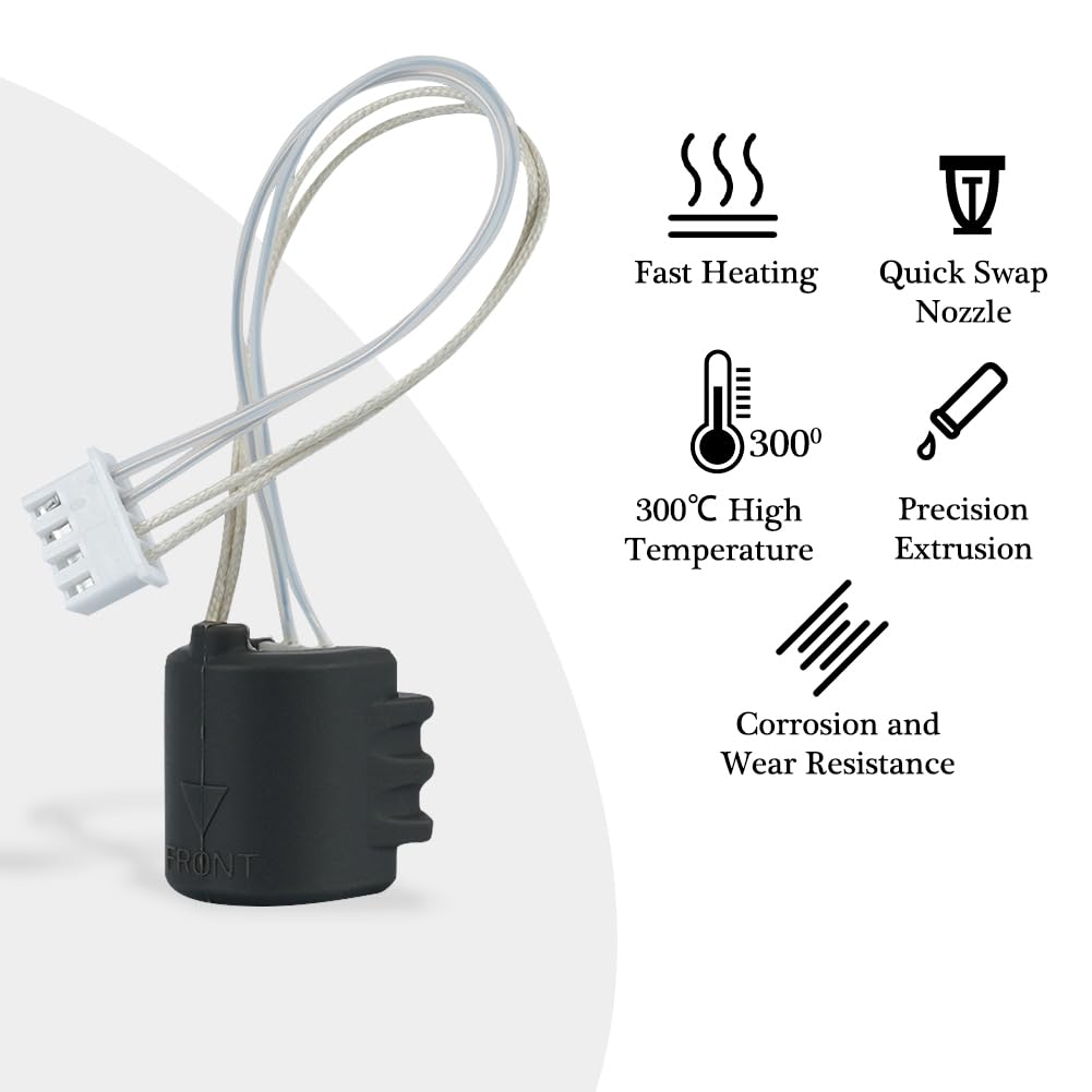 0,4 mm ekstruder Hoend Kit for Kobra 3 Max, zintegrowana dysza do szybkiej wymiany z hartowanej stali z 2 wymiennymi końcówkami i dyszą ze stali hartowanej (0,6 i 0,8), drukarka 3D Kobra 3 Max Combo
