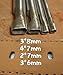 Aketek 4 Size Oval shape Hole Punch Cutter Belt Watch Band Gasket Hollow Leather Tool