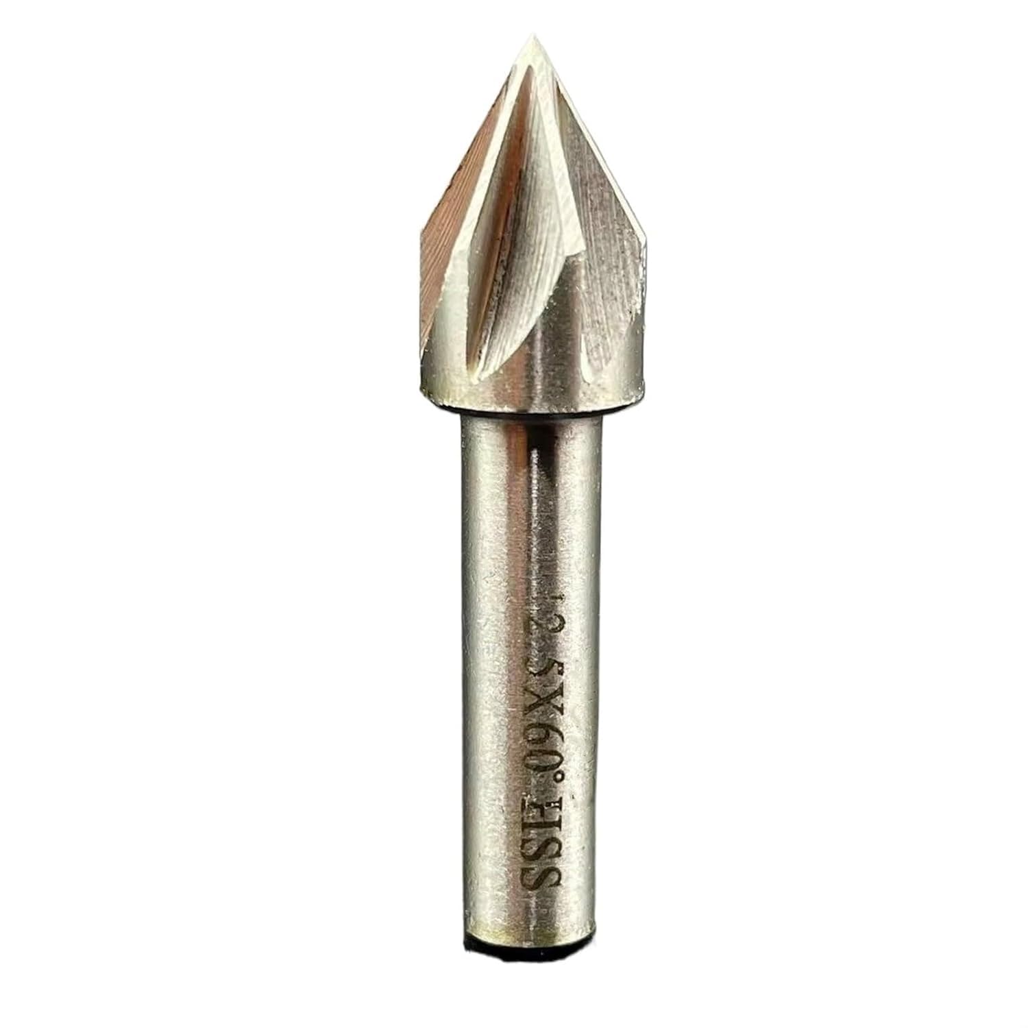 Fresa de extremo carburo, 1 fresa chaflán 60 grados, avellanador diámetro corte 6-35 mm flauta 6/8(12.5mm 60 degrees)