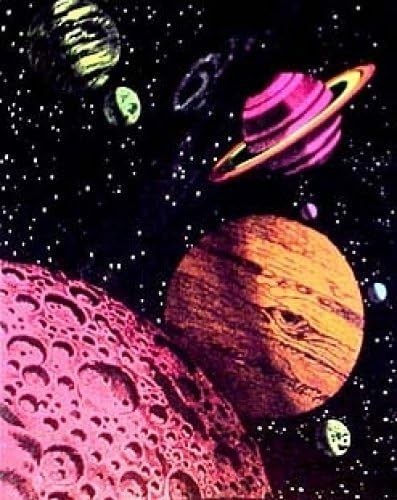 Wirezoll Opticz Galaxy Blacklight Reactive Tapestry