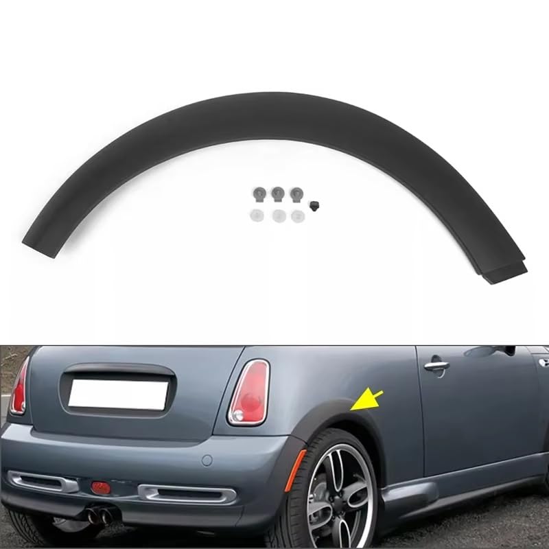 Moulure passage roue Mini R50 résout le plastique déclipsé - 3