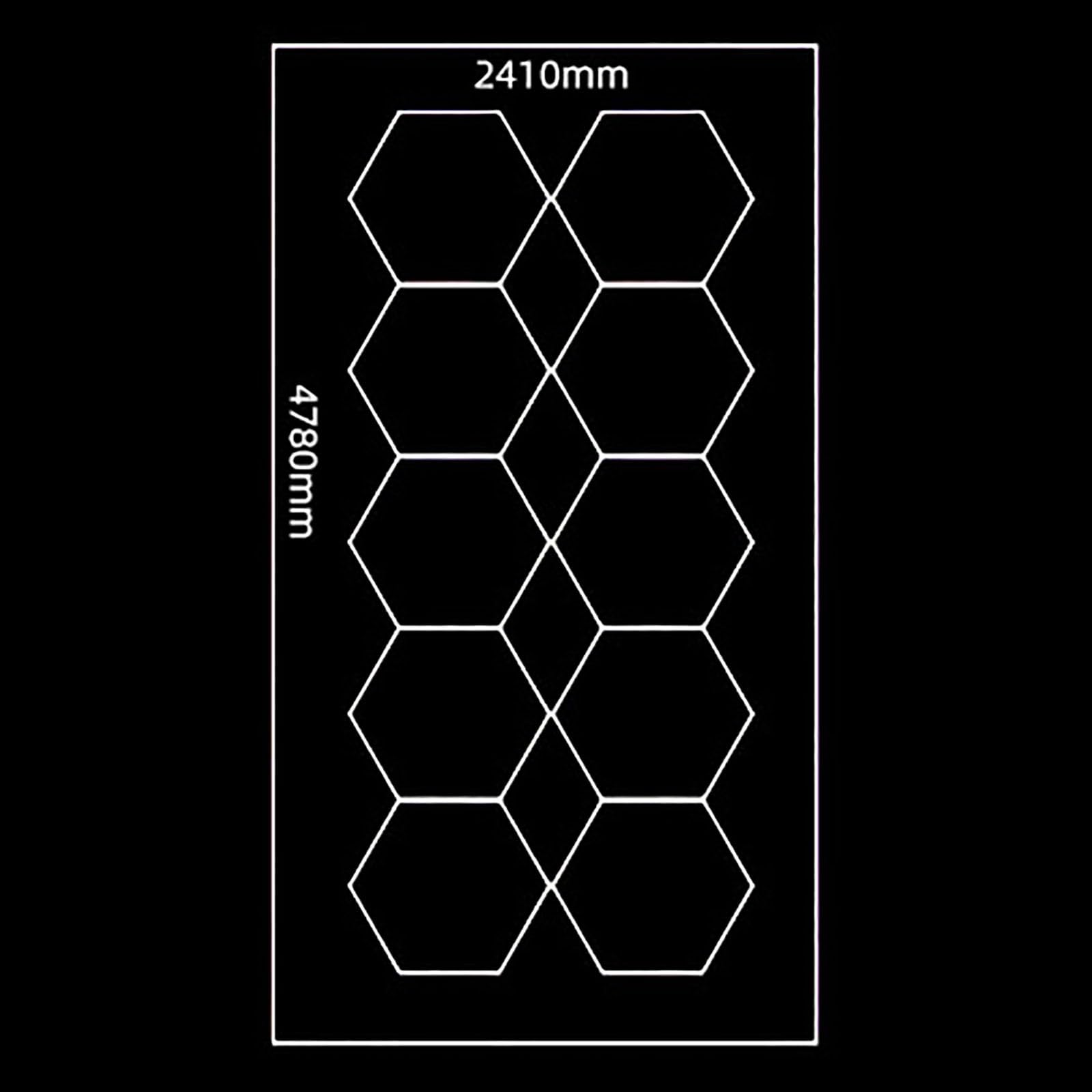 Oprawa garażowa LED, sześciokątna lampa sufitowa LED, oświetlenie garażowe, do warsztatów, myjni samochodowych, sal fitness 10 HEX