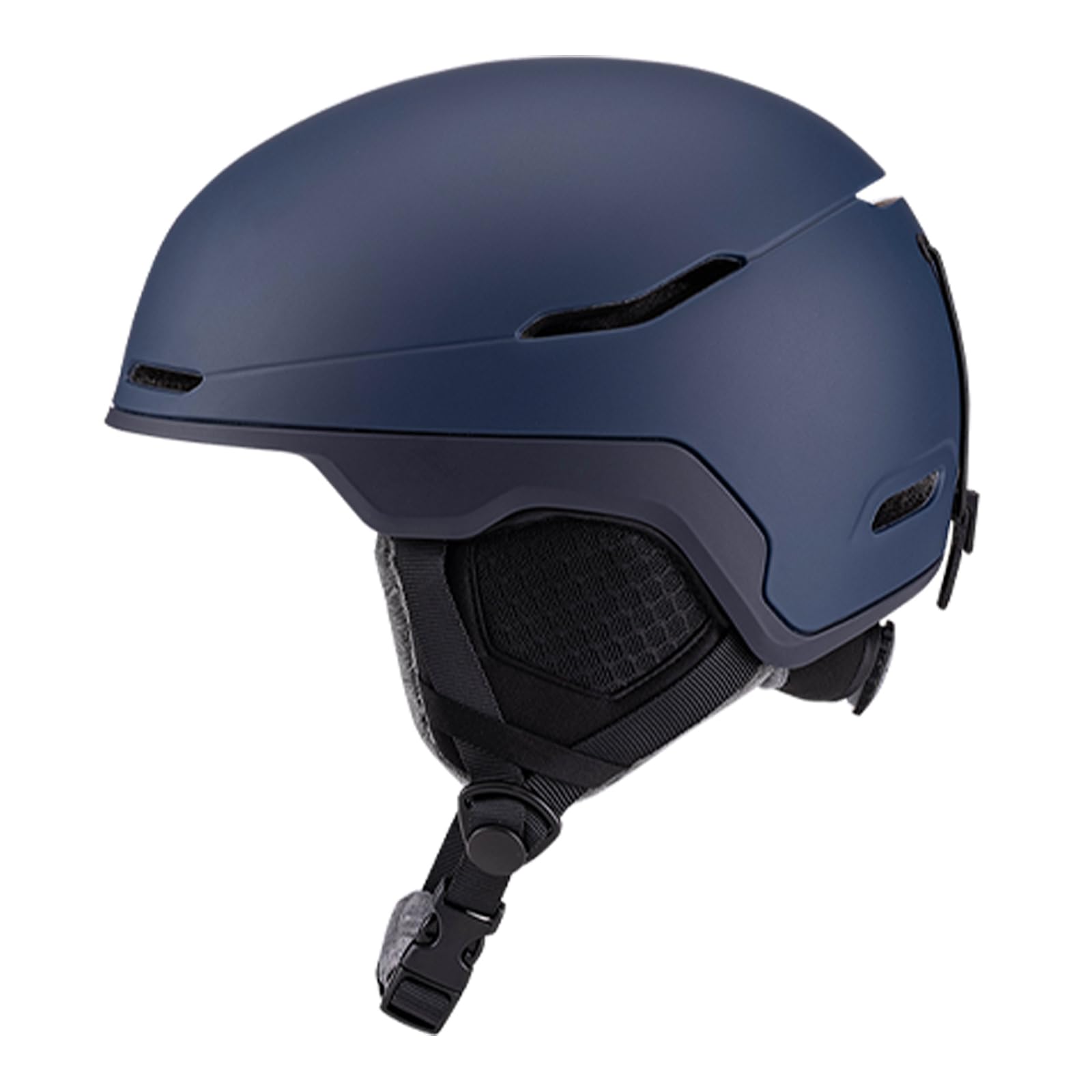 Ski Helmet Snowboard Helmet Bike Helmet Adult Lightweight EPS Liner Thickened PC Shell Adjustable Velvet Interior for Men Women White Black Ti Deep Blue M L (L)