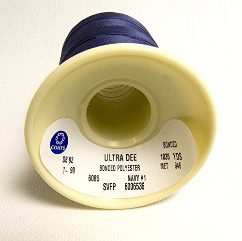 Hilo de poliéster Coats Corrente azul marino 4 oz miniatura 2