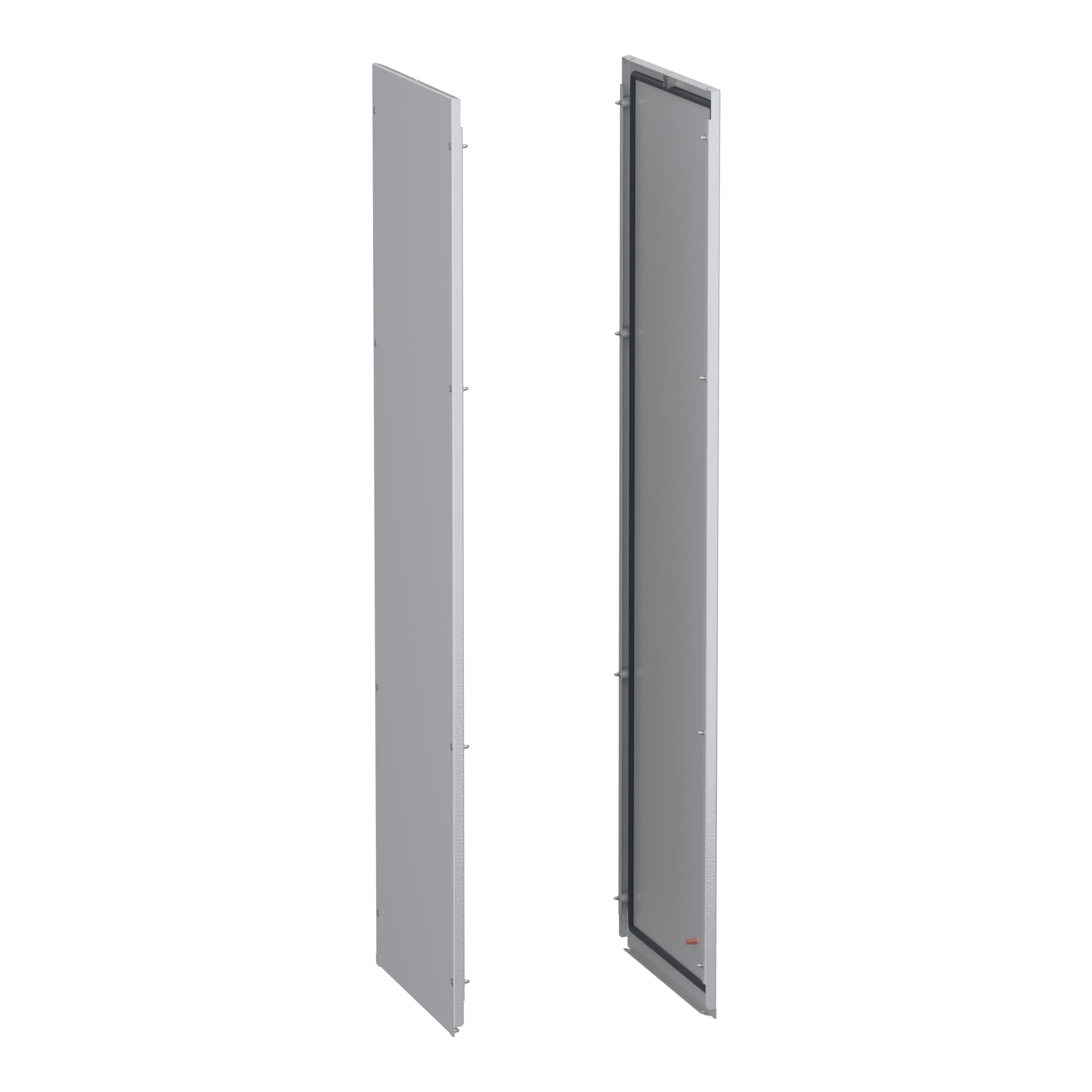 Schneider Electric PanelSeT SFN Accessoires Plaque de boîtier Type Panneaux latéraux l. 500 mm H. 1400 mm Acier Gris pour