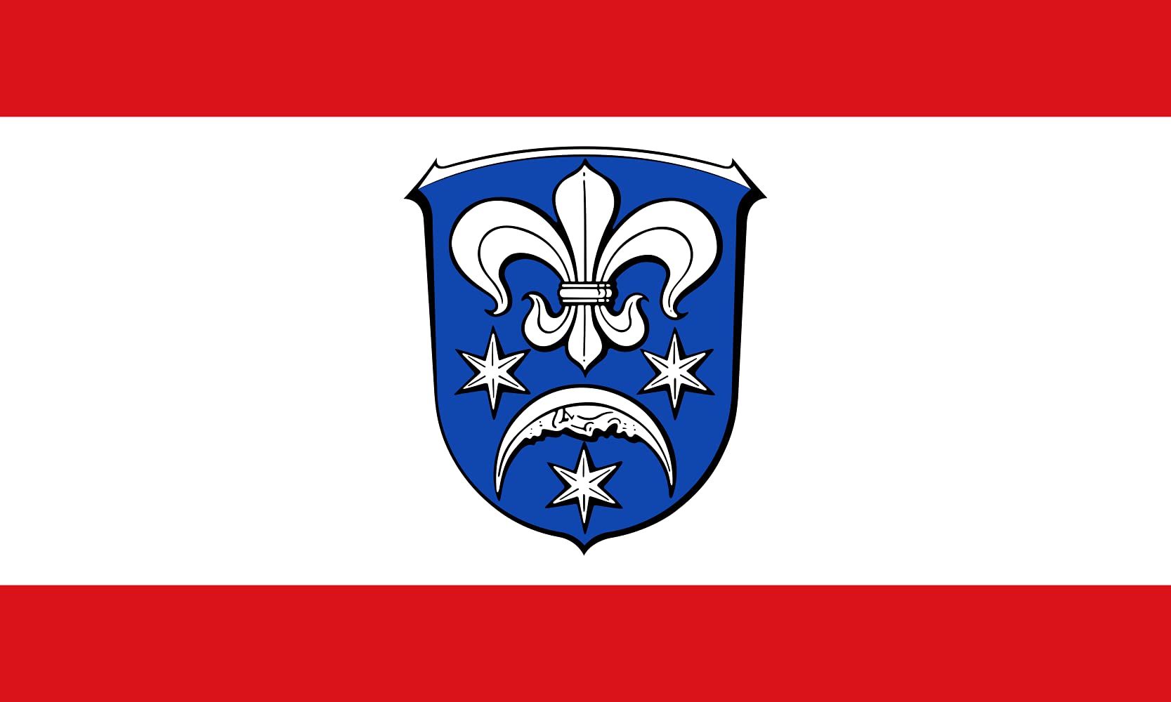Drapeau Large Alsbach Bergstraße en maille drapeau pour mât