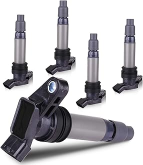 SCITOO Ignition Coil Coils Pack fits for Volvo XC90 3.2L 2007-2012 for Volvo XC70 3.2L 2008-2012 for Volvo XC60 3.2L/3.0L 2010-2012 for Volvo V70 3.2L 2008-2010 UF594 1788516 set of 6