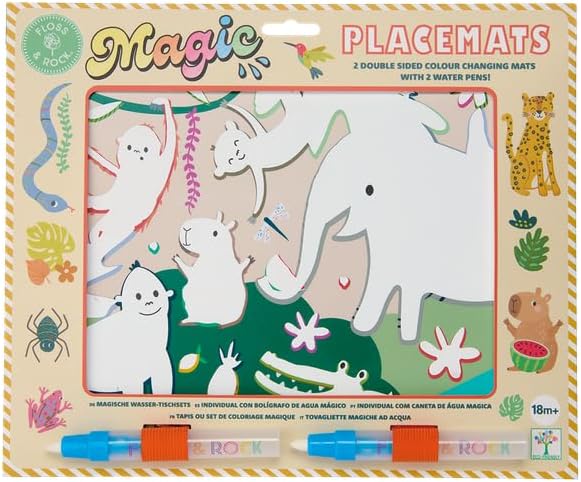 Floss & Rock Jungle Magic Water Mats, 11.8-Inch