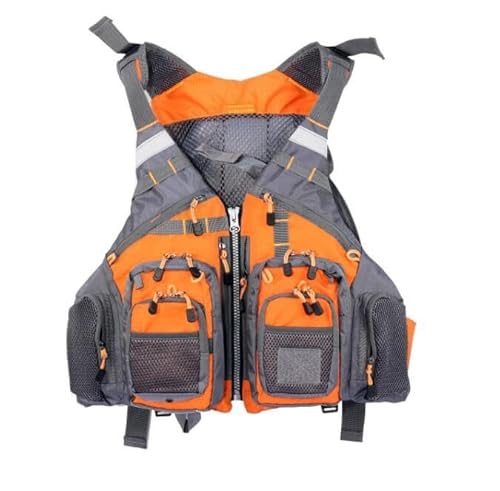 フローティングベスト ライフジャケット 救命胴衣 ボート釣り 磯釣り フィッシング 大人用 浮力材付き オレンジ
