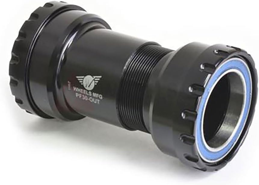 Wheels Mfg Pf30 Outboard Thread Together Bottom Bracket - ABEC-3 Black, 30Mm