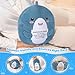 TOYSYM Shark Plush, Inspirational Support Shark Stuffed Animal, Cute Pillow Cheer Up Feel Better Birthday Gifts Desk Office Decor for Her Him Men Women Coworker Sister Kids Boys Girls