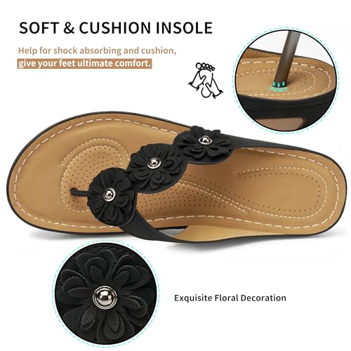 Image of FUDYNMALC Sandals for Women Wedge Shoes: Summer All-Day Comfort Walking Platform Flip Flops 2026 for Casual Dressy