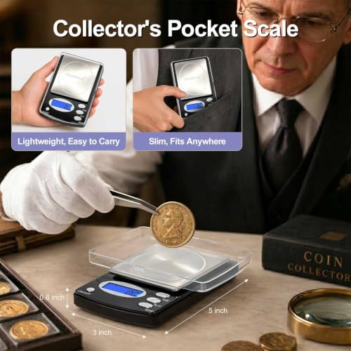 Báscula Digital de Bolsillo THINKSCALE 1000g x 0.1g miniatura 5
