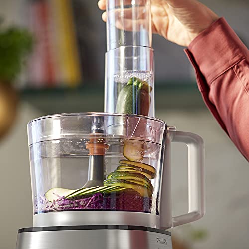 Philips Walita Multiprocessador PowerChop 1000, Preto, Recipiente com capacidade de 1,5 litros, Duas