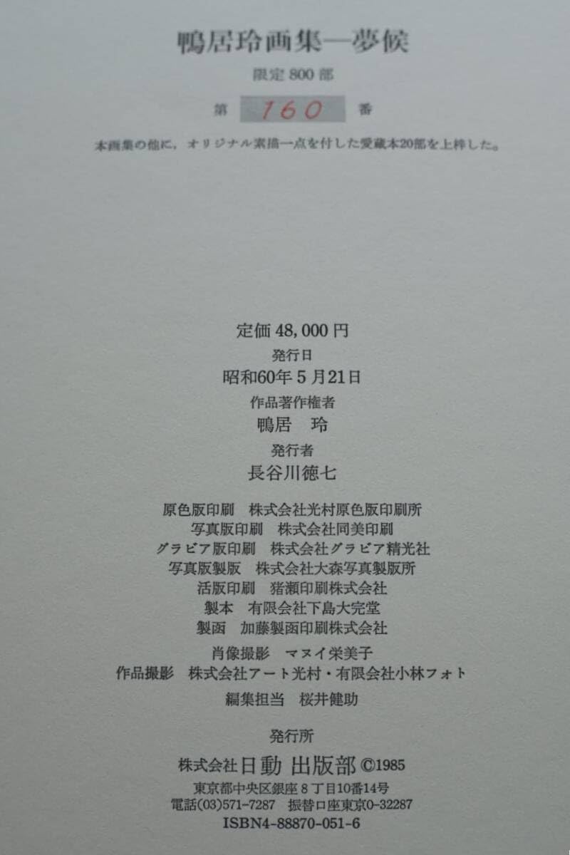 Amazon.co.jp: 鴨居玲画集 『夢候』作品1947-1984 日動出版 CAMOY It 