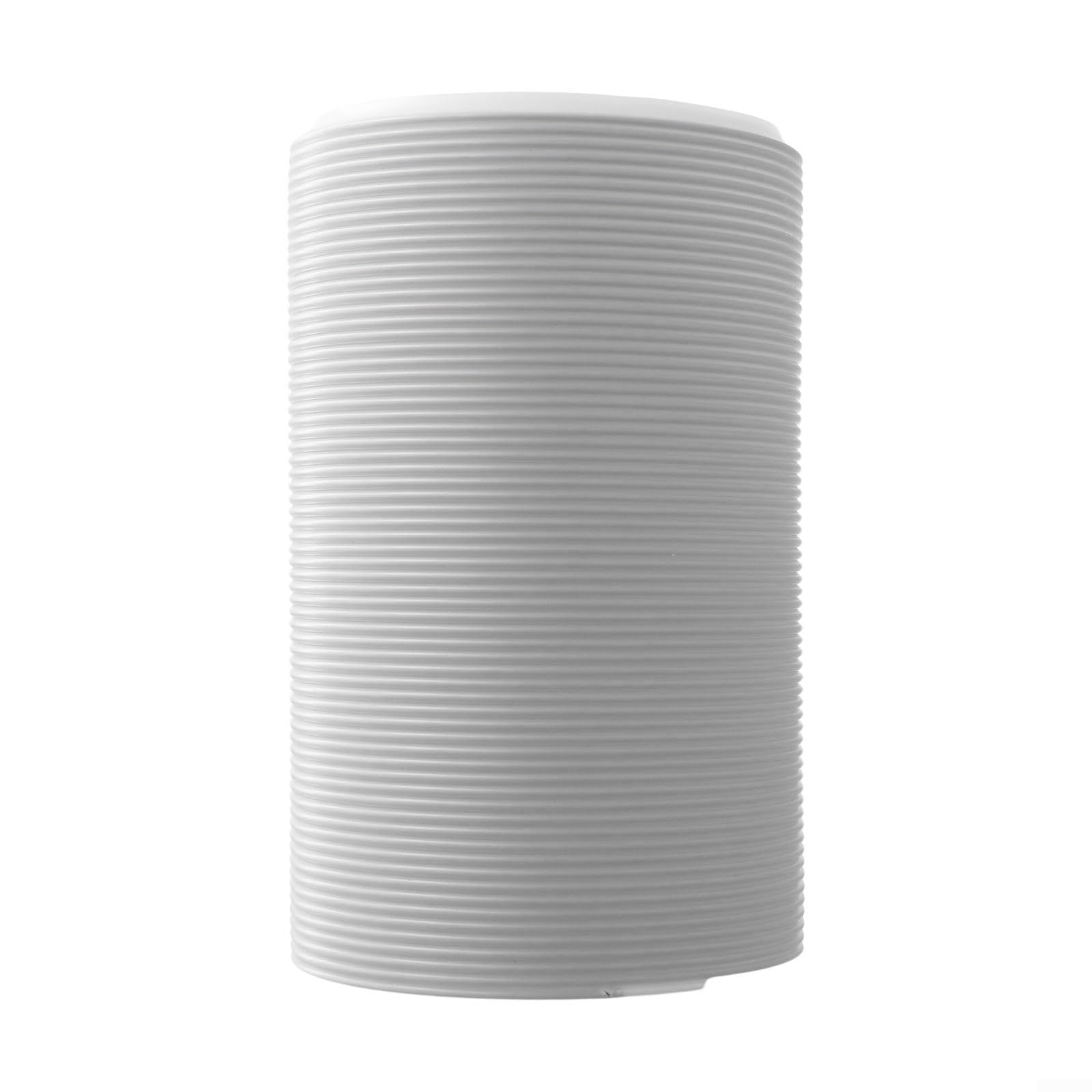 Qualoramall Extra Long Air Conditioner Exhaust Hose 130mm/150mm Diameter PVC with Steel Wire Flexible Extendable Vent Pipe for Portable AC Units Replacement White 1m Length Expands(13x100cm)