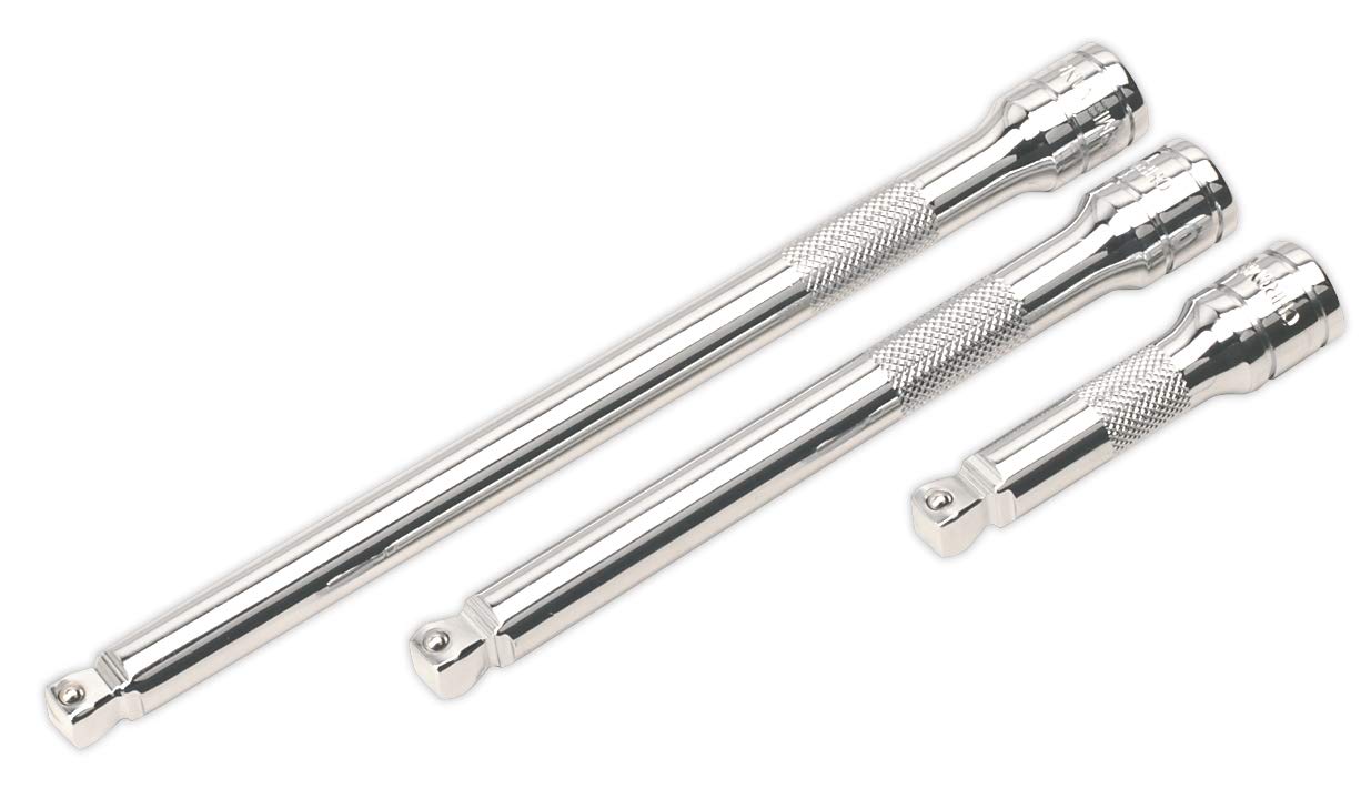 Sealey 3 Piece 3/8" Drive Wobble Extension Bar Set 3/8"