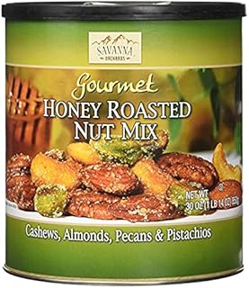 Savanna Orchards Gourmet Honey Roasted Nut Mix - Cashews, Almonds, Pecans and Pistachios Economy 2 Pack s#BVBr(30 oz Each)