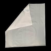 Vista 8 de Krodtige Paquete de 100 bolsas de plástico blanco grandes de 16 x 18 x 2 mil de grosor con asas troqueladas, bolsa de plástico brillante perfecta