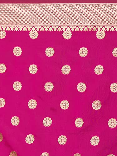 Image of AKHILAM Women's Kanjivaram banarasi silk Woven Design Saree With Unstitched Blouse Piece Saree With Un-Stiched Blouse
