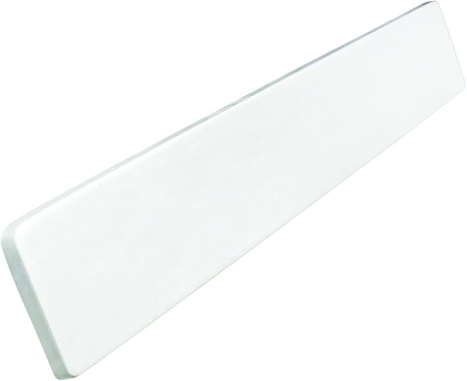Swan Ellipse Solid Surface Vanity Side Splash – 0.75 X 22 X 3 Inches, Bisque, Easy Install For 22-Inch Tops