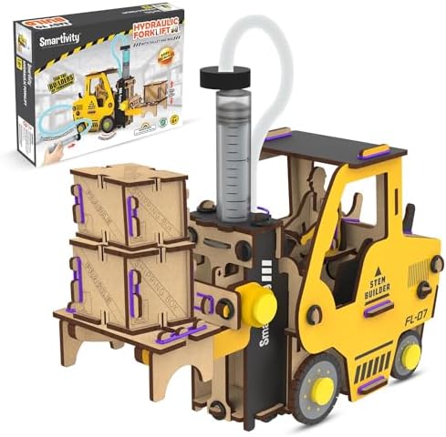 Smartivity Hydraulic Forklift Toy Car for Kids 6-14 Years