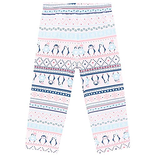 Pijama Infantil Inverno Moletom Flanelado Pinguins Menina Brandili 1-3/4-8 Anos (1)
