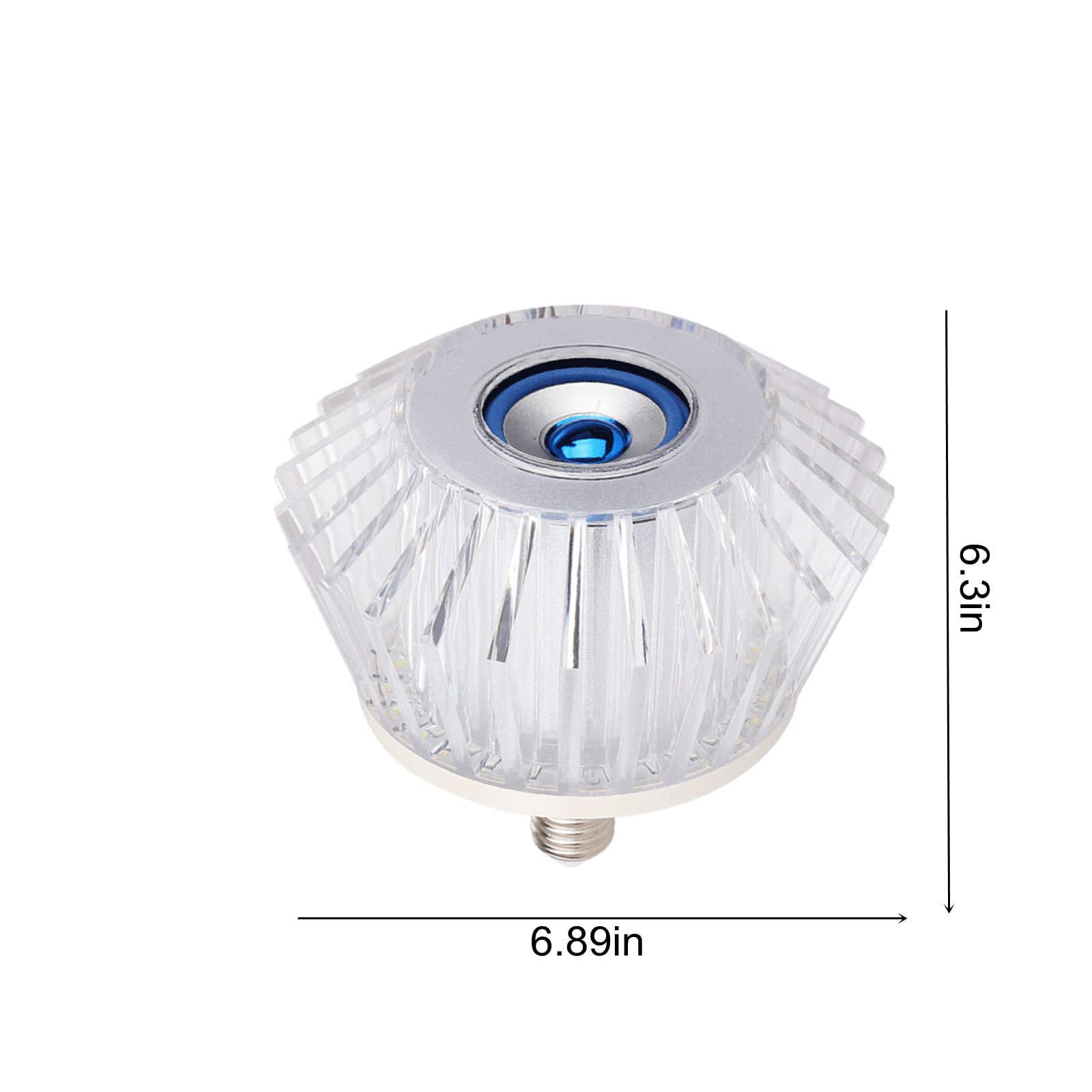 Inteligentna lampa LED z głośnikiem Bluetooth, zmieniająca kolor żarówka Bluetooth Głośnik - współpracuje z podstawą E27-24-klawiszowy zdalnego sterowania Zmiana koloru do dekoracji świątecznych/256