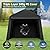 Real Relax Portable Storage Shed 8x14ft, Heavy Duty Outdoor Carport Canopy with Rolled up Zipper Door for Bikes, Motorcycles, Outdoor Tools