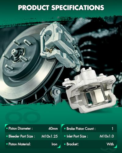 Image of SCITOO 19B2929A Rear Left Disc Brake Caliper w /Bracket Fit For Honda For Ridgeline 2006-2014