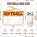 BuyCard Softball Gifts Makeup Bag with Chenille Letter Patch, Clear Cosmetic Pouch PVC Organizer Purse, Waterproof Travel Bag, Portable Toiletry Storage Bag for Her Friends