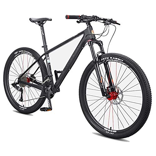 GJZM Mountainbike Herren Mountainbikes, 27,5 Zoll Hardtail Mountain Trail Bike, Carbonrahmen, Ölscheibenbremse All Terrain Mountainbike, 36-Gang