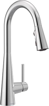 Single Handle Pull Down Kitchen Faucet with Power Clean and Reflex Technology in Chrome
