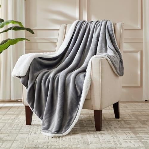 SNUGSUN Heated Blanket Throw Size, Soft and Cozy Electric Heating